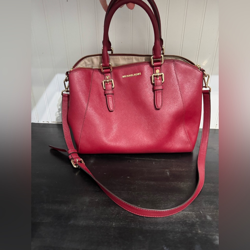 Michael Kors Cherry Red Satchel